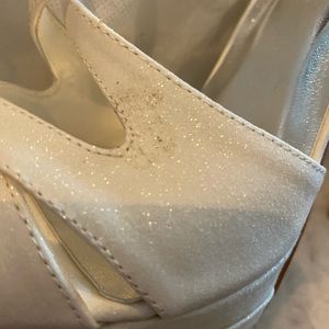 White high heel